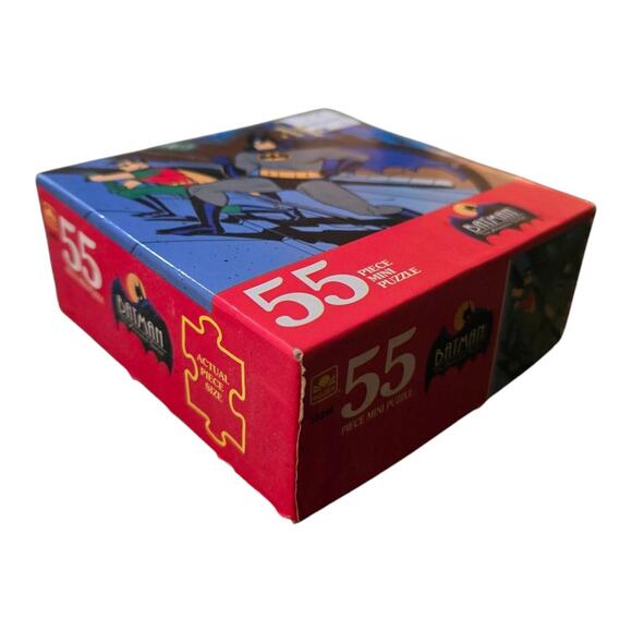 Vintage Batman Robin Animated Series 55 Piece Mini Puzzle by Golden 1993 - Picture 3 of 3
